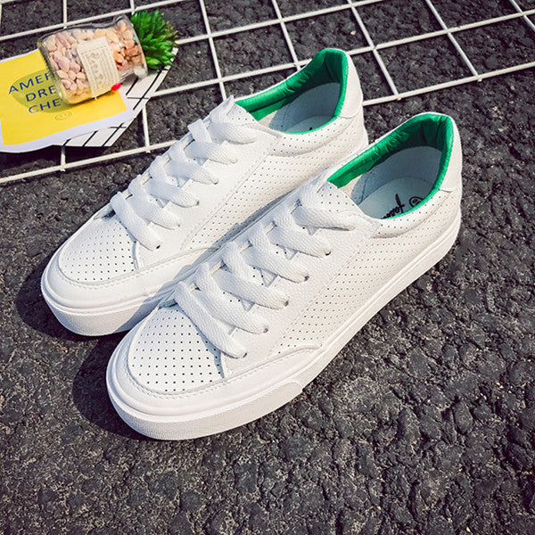 2017 Spring Autumn Shoes For Women Comfortably Lace-up Flats Shoes Women's Fashion Casual Shoes Girls Student Winter shoes