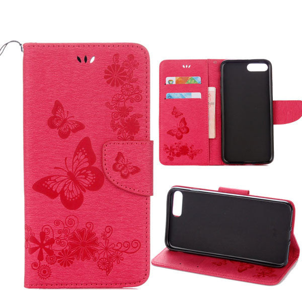Flower Leather Wallet Cover For Samsung Galaxy