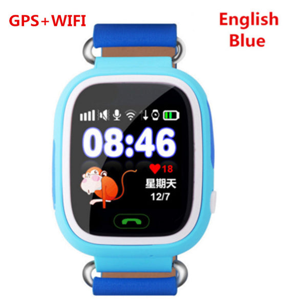 Q90 Q80 GPS Phone Positioning Fashion Children Watch 1.22 Inch Color Touch Screen SOS Smart Watch PK Q50 Q60 Q730 Q750 V7K A6