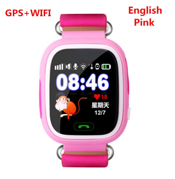 Q90 Q80 GPS Phone Positioning Fashion Children Watch 1.22 Inch Color Touch Screen SOS Smart Watch PK Q50 Q60 Q730 Q750 V7K A6