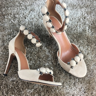 2017 Brand Women Pumps Sesy High Heels sandals Buckle Strap Women's Shoes Peep Toe High Heels Wedding Shoes Woman