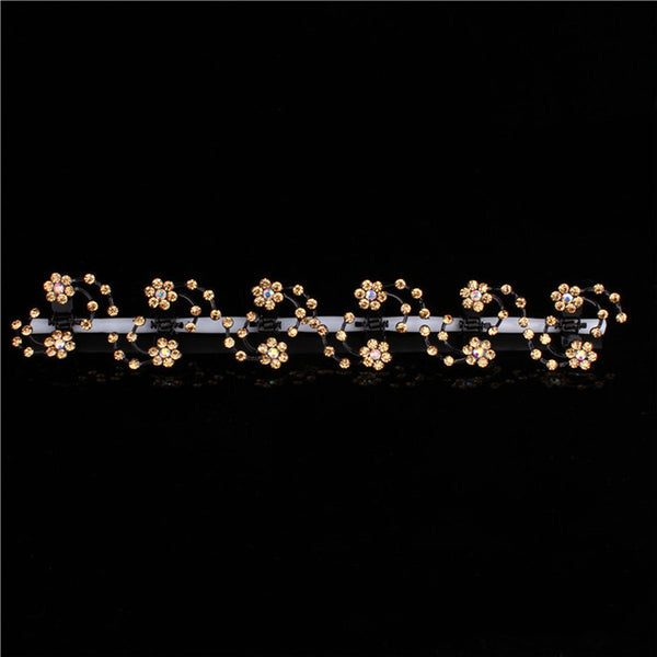 Haimeikang 2017 New Fashion 6Pcs Girls Crystal Snowflake Hair Clips Hairpins Headwear Rhinestone Hair Claws Hair Accessories