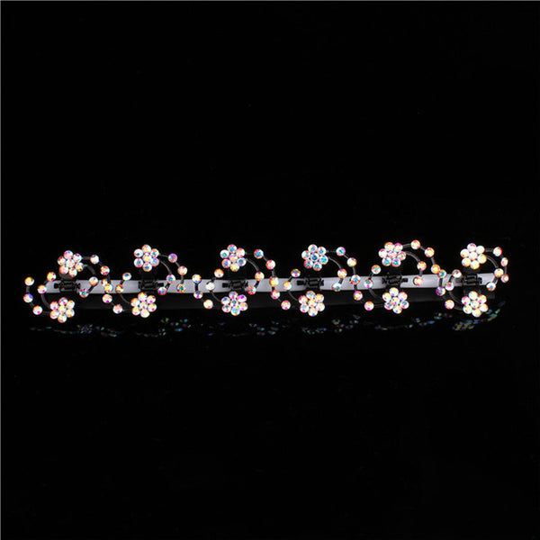 Haimeikang 2017 New Fashion 6Pcs Girls Crystal Snowflake Hair Clips Hairpins Headwear Rhinestone Hair Claws Hair Accessories