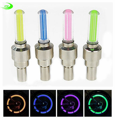 bike light with no battery mountain road bike  bicycle lights LEDS Tyre Tire Valve Caps Wheel spokes LED Light BL0157