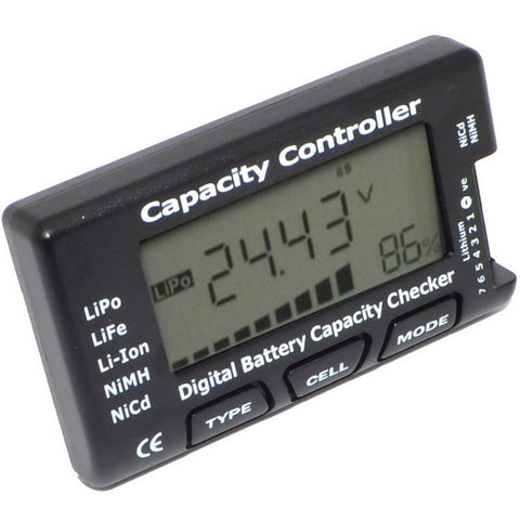 2-7S Lipo Life Li-on Digital Battery Capacity Checker Capacity Controller Voltage Detector Tester