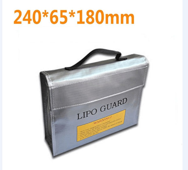 F16390/2 High Quality Fireproof Explosionproof RC LiPo Battery Safety Bag Safe Guard Charge Sack 240 * 180 * 65 mm L M S size