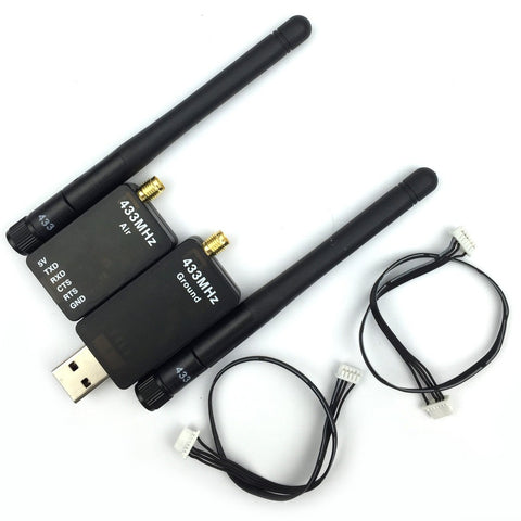 BETTERGORC TTL 3DR Radio Telemetry Kit Air Ground 433Mhz for Pixhawk APM2.6 with Case