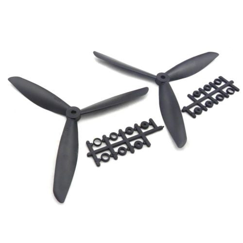 1 pair=2 pcs NEW 8045 8x4.5" 3-blade 3 blade Counter Rotating CW CCW Propeller for multicopter quadcopter FPV