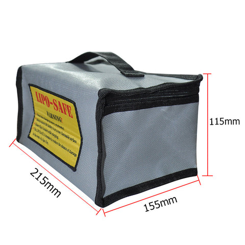 215x155x115mm Fireproof Rc LiPo Battery Portable Explosion-Proof Safety Bag Safe Guard Charge Sack