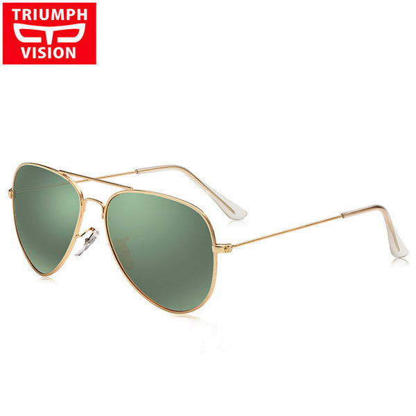 TRIUMPH VISION HD Polarized Aviator Sunglasses Women Pink Mirror Pilot Polaroid Sun Glasses For Women Brand Shades Oculos Female