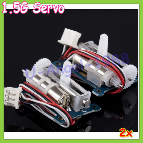 2pcs/lot 1.5g servo micro digital servo loading two linear servo +Free shipping
