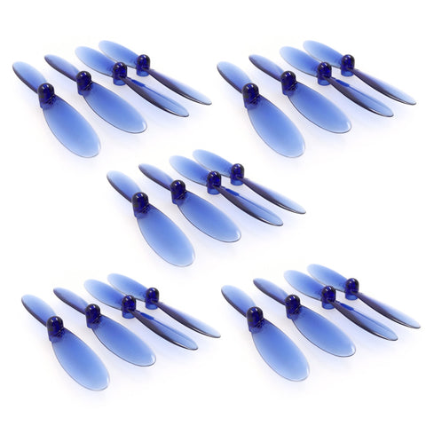 20pcs Transparent Blue Hubsan x4 H107L H107C H107D Series Blade JJRC H6C Main Blade 55mm Propeller (wholesale ) Z104