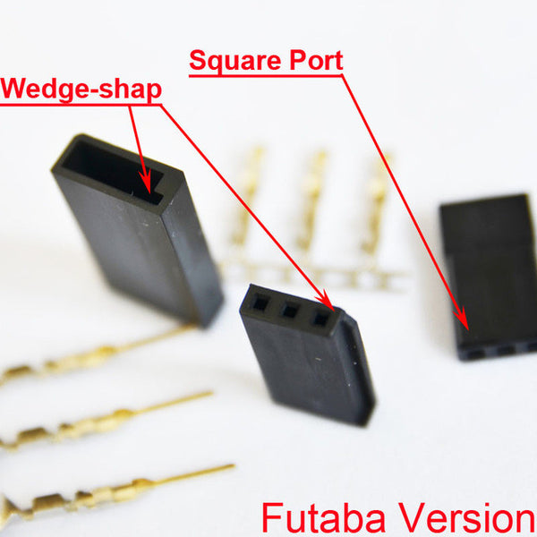 JR/Futaba Male/ Female Connector for RC Model, Servo Connector, Model Receiver Battery ESC Connection