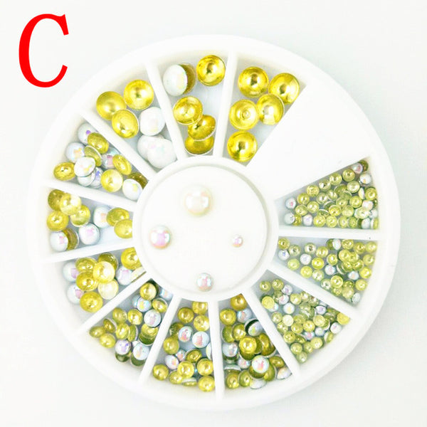 9 species 3d Nail Art Decorations Acrylic Diamond Shapes Rhinestones To Nails Art Accessories