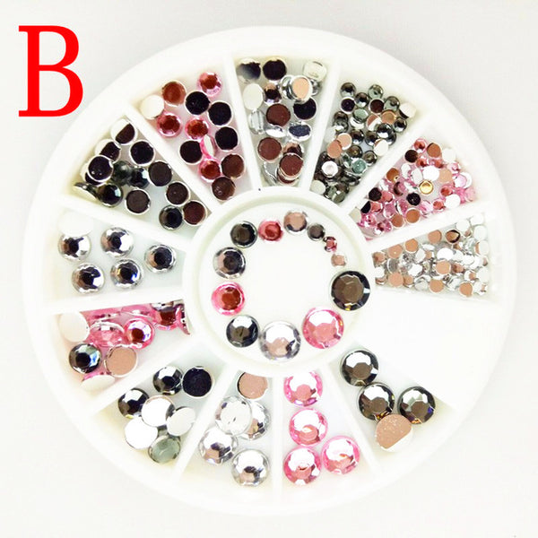 9 species 3d Nail Art Decorations Acrylic Diamond Shapes Rhinestones To Nails Art Accessories