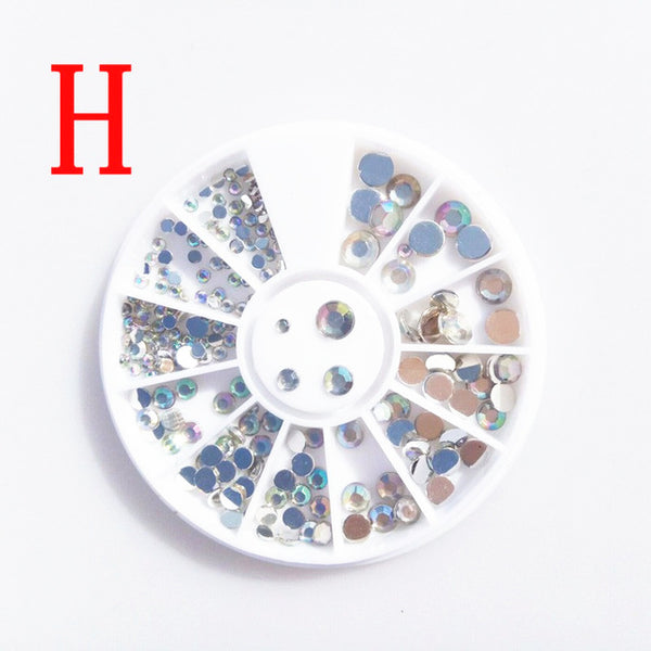 9 species 3d Nail Art Decorations Acrylic Diamond Shapes Rhinestones To Nails Art Accessories