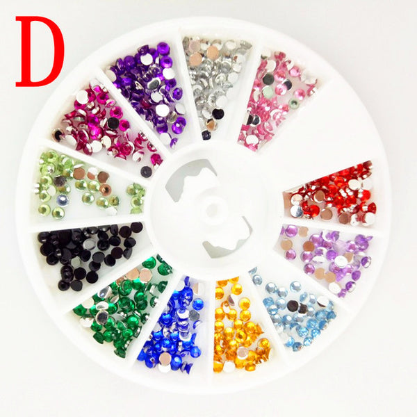 9 species 3d Nail Art Decorations Acrylic Diamond Shapes Rhinestones To Nails Art Accessories