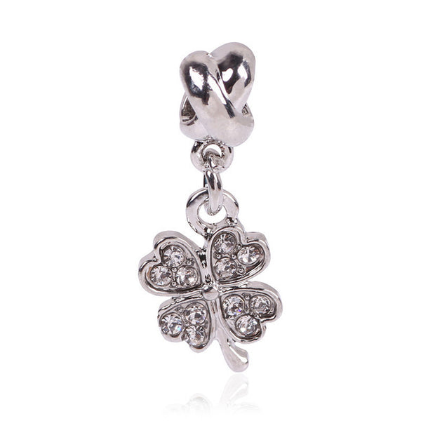 Couqcy Free Shipping 1Pcs Silver Bead Charm European Silver With Angel Wings Charm Pendant Bead Fit Pandora Bracelet