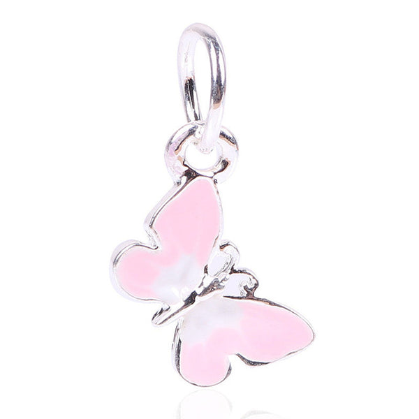 Couqcy Free Shipping 1Pcs Silver Bead Charm European Silver With Angel Wings Charm Pendant Bead Fit Pandora Bracelet