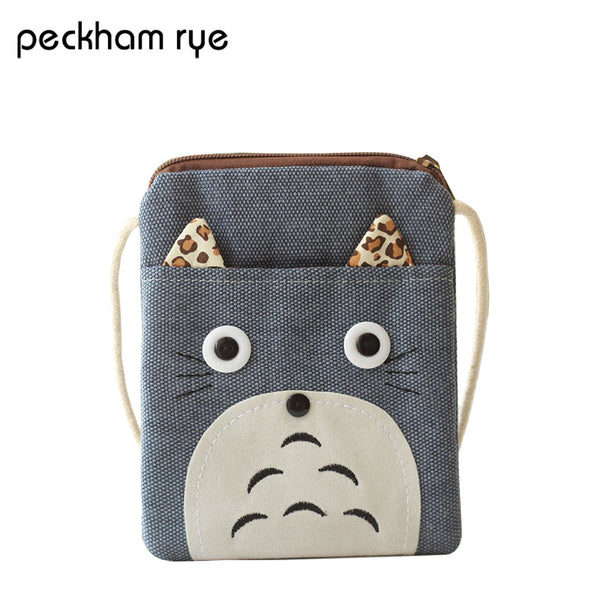 PECKHAMRYE 2017 children purse wallets boys Anime bag Totoro bags mini kids boys bag Children's gifts Cartoon Cute coin purse