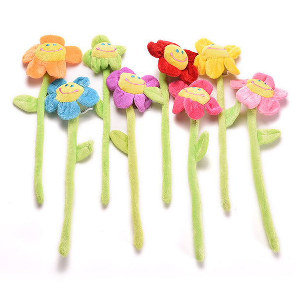 Cartoon Curtain Clip Sunflower Plush Flexible Tieback Toy Home Dcor Lovely Girls Gift