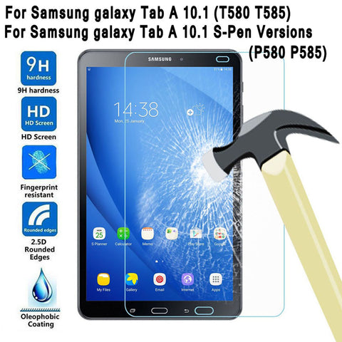 Tempered Glass for Samsung Galaxy Tab A 10.1 2016 Screen Protector for Galaxy Tab A 10.1 SM-T580 SM-T585 or SM-P580 SM-P585