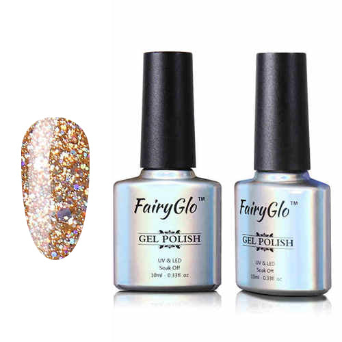 FairyGlo 10ml Neon Color Gel Nail Polish + 1 pcs Buffer Flie Soak off Gel Polish Set Bling Vernis Semi Permanent Gelpolish Kit