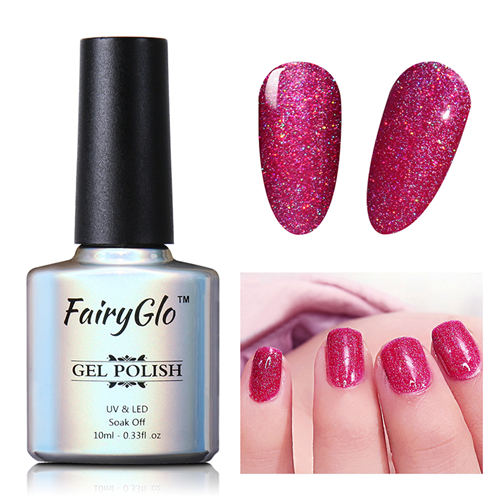 FairyGlo 10ml Neon Color Gel Nail Polish + 1 pcs Buffer Flie Soak off Gel Polish Set Bling Vernis Semi Permanent Gelpolish Kit