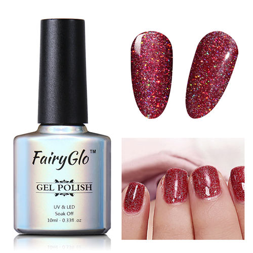 FairyGlo 10ml Neon Color Gel Nail Polish + 1 pcs Buffer Flie Soak off Gel Polish Set Bling Vernis Semi Permanent Gelpolish Kit