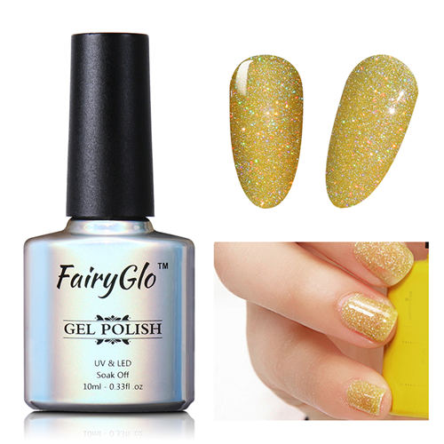 FairyGlo 10ml Neon Color Gel Nail Polish + 1 pcs Buffer Flie Soak off Gel Polish Set Bling Vernis Semi Permanent Gelpolish Kit