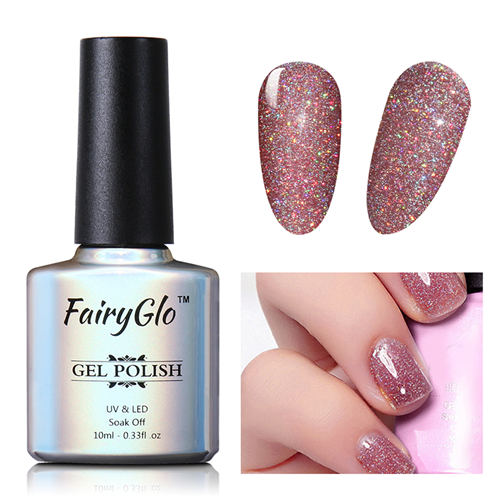 FairyGlo 10ml Neon Color Gel Nail Polish + 1 pcs Buffer Flie Soak off Gel Polish Set Bling Vernis Semi Permanent Gelpolish Kit