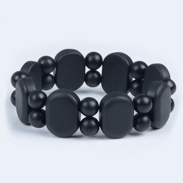 100% Quality Natural Black Bian Stone Bracelet Carve Black Bianshi Bracelet Jewelry For Women and  Men Bianshi Bracelet
