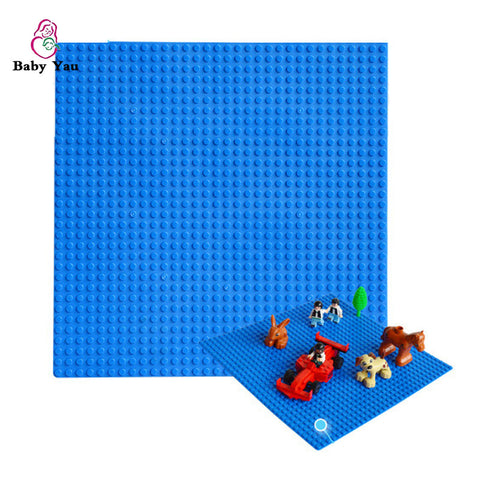 New Version Small Blocks Building DIY Baseplate 32*32 Dots Base plate Size 25*25cm Toys Compatible with Legoe Brick DIY Toys