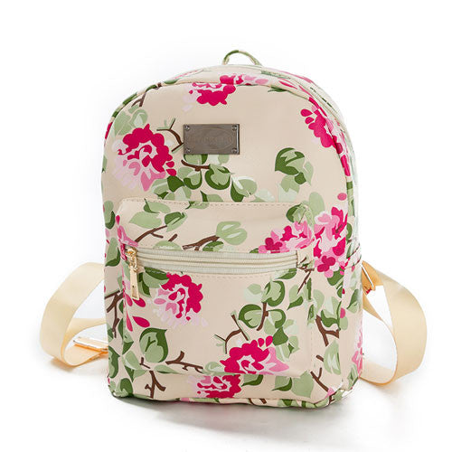 2017 New Printing Backpack School Bags For Teenagers PU Leather Women Backpacks Girls Travel Bag High Quality N509