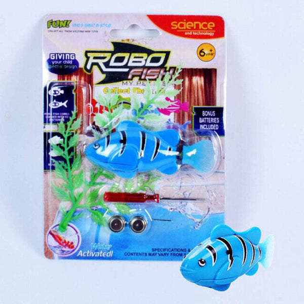Latest Robofish Activated Battery Powered Robo Fish Toy Fish Robotic Fish Tank Aquarium Ornaments Decorations