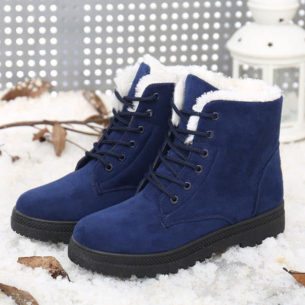 Women Boots 2017 Winter Boots Women Warm Fur Ankle Boots For Women Warm Winter Shoes Botas Mujer bota feminina