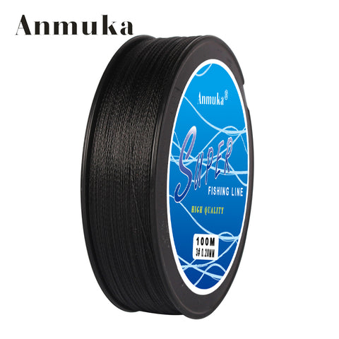 Anmuka 4 Stands 100m 10-80LB Brand FIshing Lines Super Strong Japanese Multifilament 100% PE Braided Fishing Line