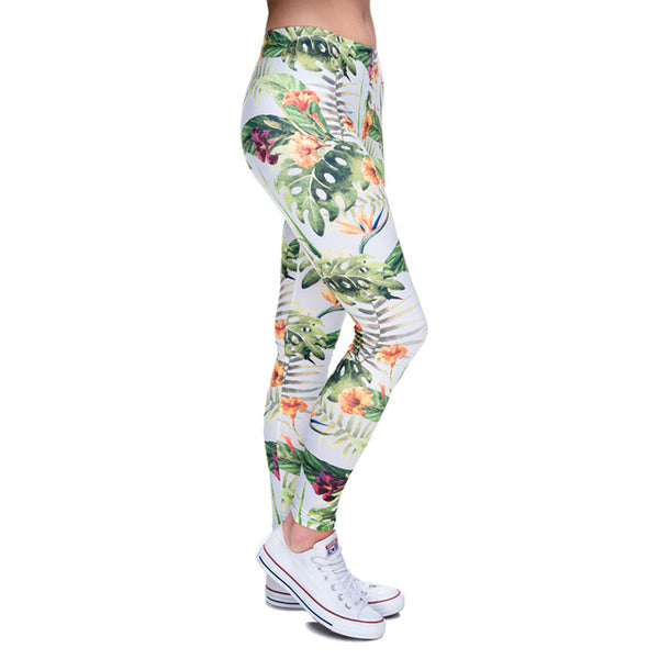 Zohra Brand Fashion Camo Branches 3D Printing High Quality Slim Legging Women Casual Home Leggings Woman Pants