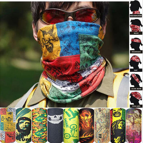 Outdoor Climbing Hiking Cycling Skiing Fishing Windproof UV Protection Camouflage Bandana Face Mask Neck Scarves Wraps Headwear