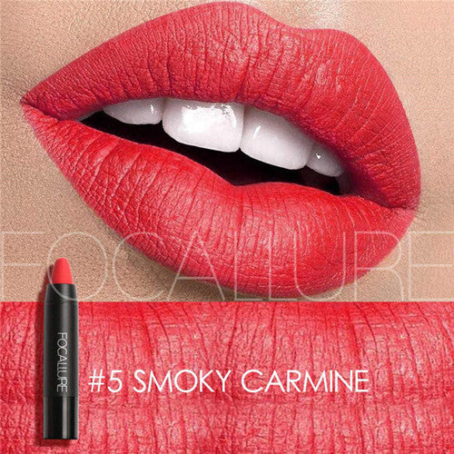 FOCALLURE Cosmetics Matte Lipstick High Gloss Lip Make Up Lips Crayons 24 hours Long Lasting Nude Women Waterproof Lipsticks