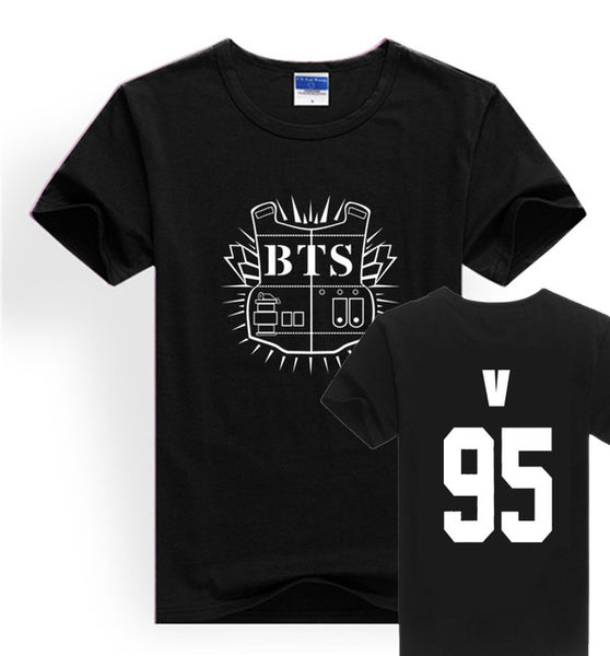 LUCKYFRIDAYF Kpop BTS Bangtan Boys JUNG KOOK JHOPE JIN JIMIN V SUGA T Shirts Women Short Sleeve Funny Cotton  T-shirt Loose Tops