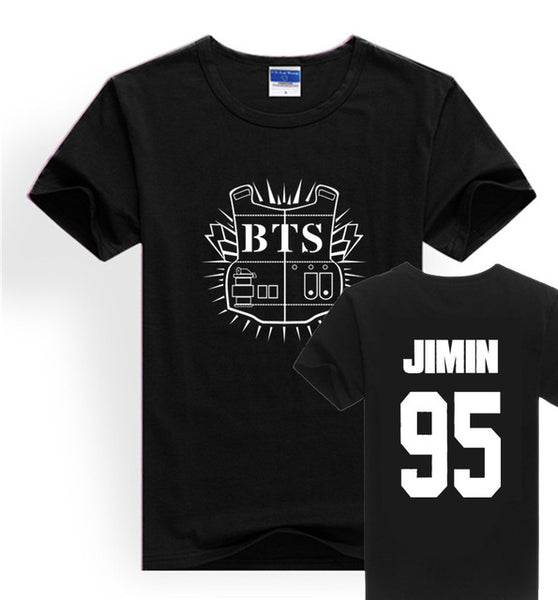 LUCKYFRIDAYF Kpop BTS Bangtan Boys JUNG KOOK JHOPE JIN JIMIN V SUGA T Shirts Women Short Sleeve Funny Cotton  T-shirt Loose Tops