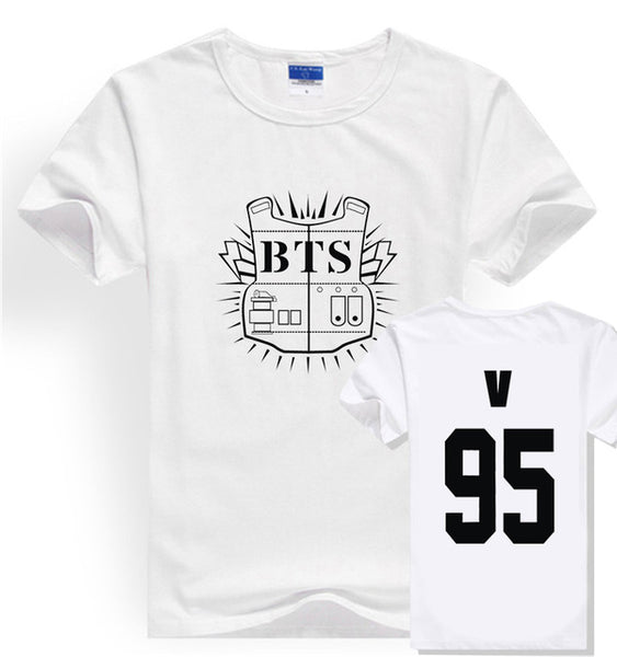 LUCKYFRIDAYF Kpop BTS Bangtan Boys JUNG KOOK JHOPE JIN JIMIN V SUGA T Shirts Women Short Sleeve Funny Cotton  T-shirt Loose Tops