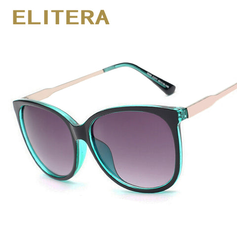 ELITERA 2017 Luxury Women Sunglasses Fashion Round Ladies Vintage Retro Brand Designer Oversized Female Sport Sun Glasses Tide