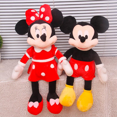 2017 New 1 Piece 40CM/50cm Mini Lovely Mickey Mouse Super Plush doll And Minnie Mouse Stuffed Soft Plush Toys Christmas Gifts