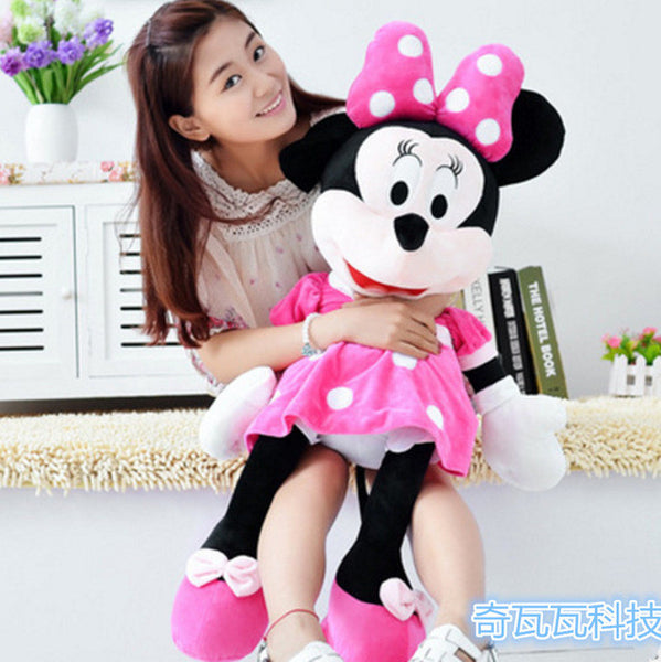 2017 New 1 Piece 40CM/50cm Mini Lovely Mickey Mouse Super Plush doll And Minnie Mouse Stuffed Soft Plush Toys Christmas Gifts