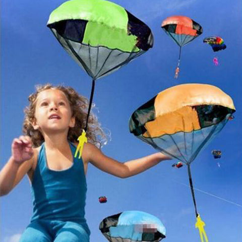 Hand Throwing kids mini play parachute toy soldier Outdoor sports Children's Educational Toys