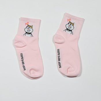 Elegant Lovely Cartoon Sweet Cotton Women Socks Cute Animals Character Ladies and Female Socks Fashion Casual Short Socks Men