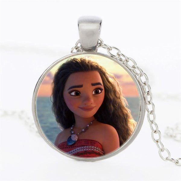 Princess Moana Necklace Key Ring Pendant Anime Figures Action & Toy Moana