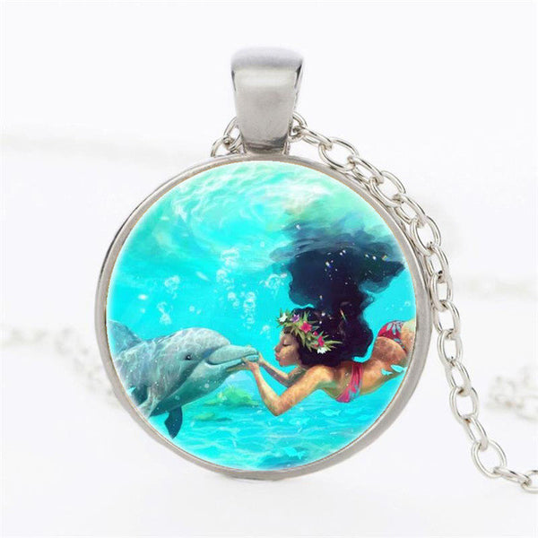 Princess Moana Necklace Key Ring Pendant Anime Figures Action & Toy Moana